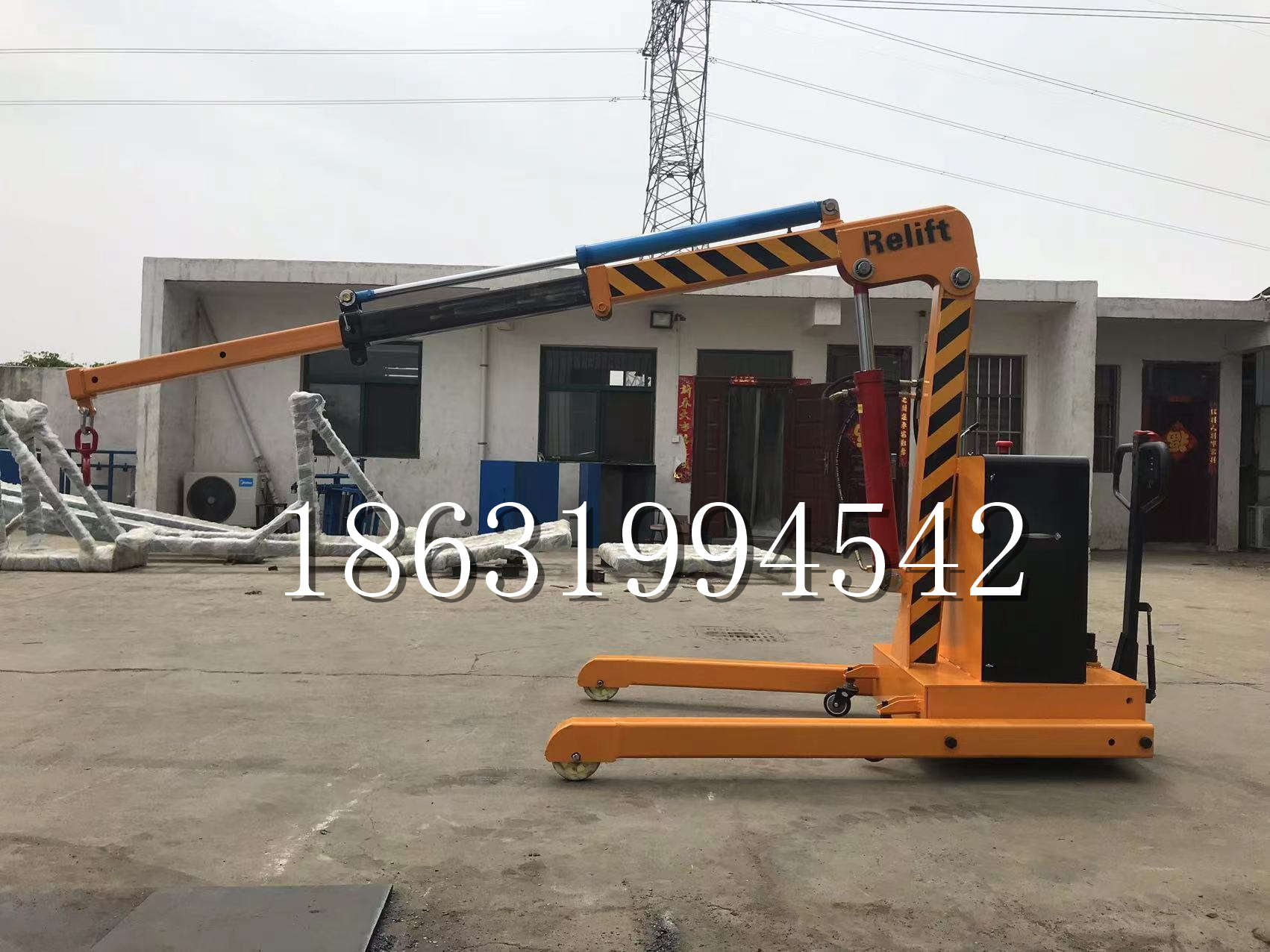 望都县久征定做3吨三轮随车吊 农用园林绿化移树吊 平板工程用小吊机